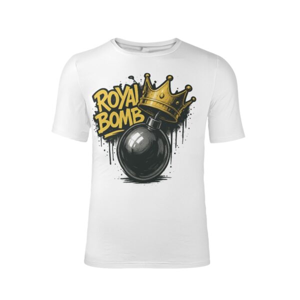 Graffiti Royal Bomb T-Shirt – Crowned Streetwear for Kings - Image 3