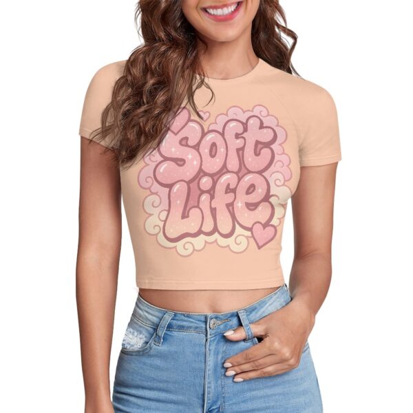 Soft Life Tight Cropped T‑Shirt - Image 3