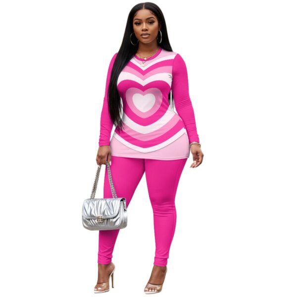 Retro Chic Love Heart Matching 2-Piece Set